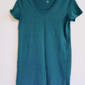 Universal Thread Teal Green Cotton V-Neck Dress Sz Small